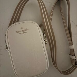 Kate Spade White and Tan Bag